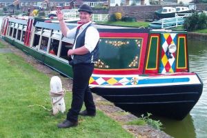 Horse drawn barge with David,who gave the commentary